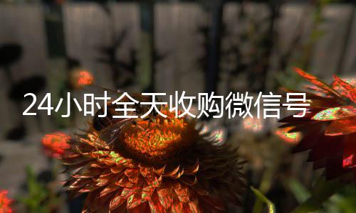 24小时全天收长期收购微信号购微信号（私人回收联系方式）
